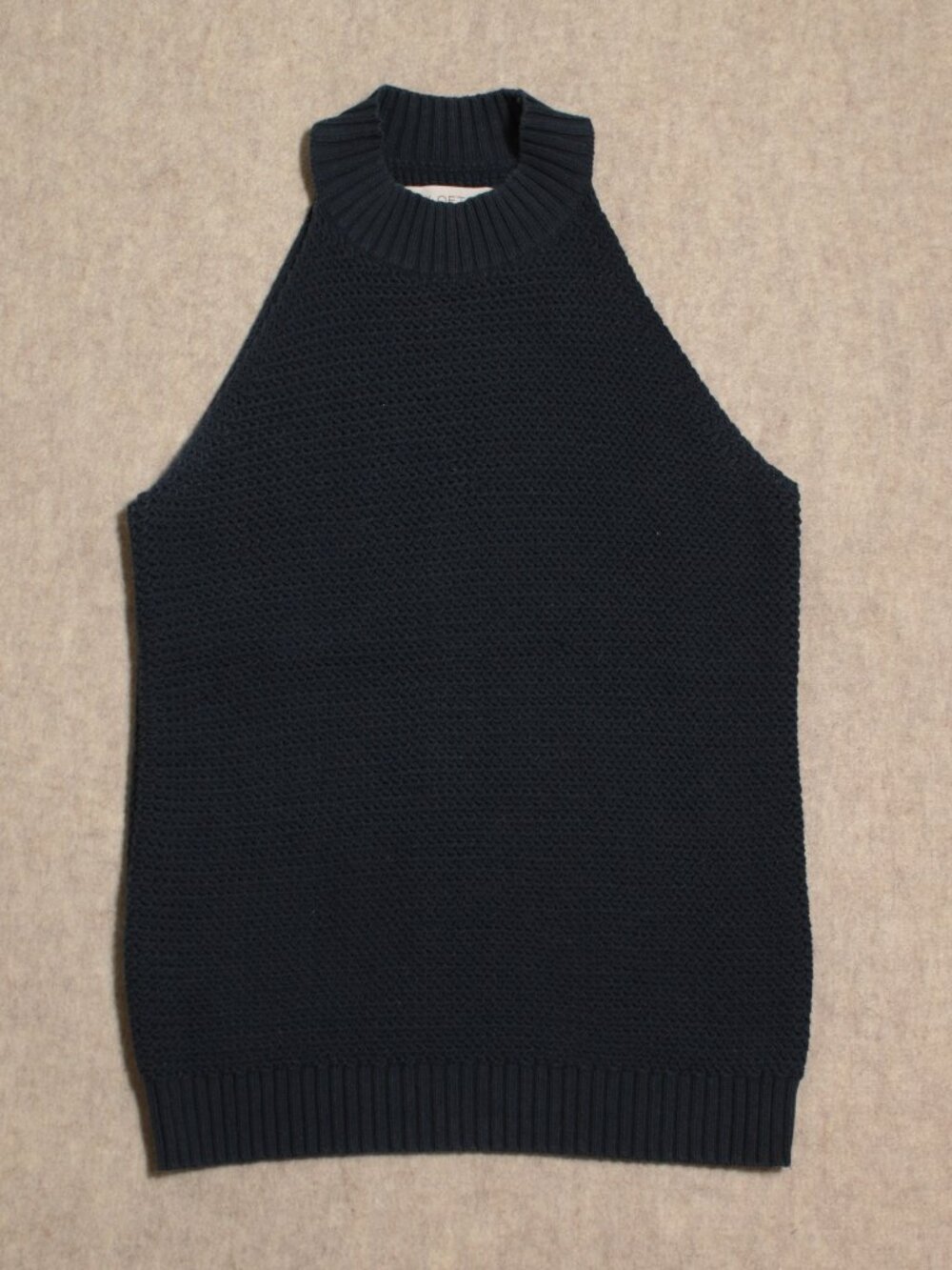 LOFT Navy Halter Knit Sweater